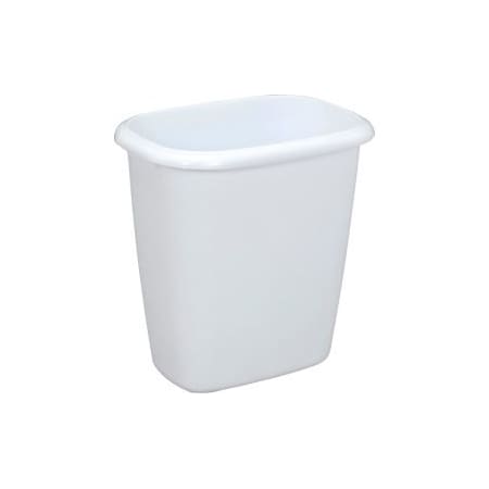 Rubbermaid Rubbermaid Vanity Wastebasket 2958 14 Quart, White FG295800WHT